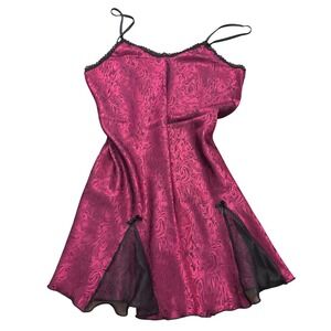 Vintage | Lady Cameo Dallas | Medium | Marble Jacquard Satin USA Slip | Chemise